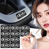 2/5/10 Pièces Emblème Logo Voiture Autocollants 3D Volant Fibre de Carbone Pour Kia Rio Ceed Sportage Cerato Soul Sorento K2 K5 Accessoires Auto Pliants