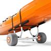 Kayak Cart, 158.8 kg Load Capacity, Kayak Trolley with 30.5 cm Inflatable PU Tires & 2 Straps, Assembles & Disassembles Within Seconds, Paddle Board