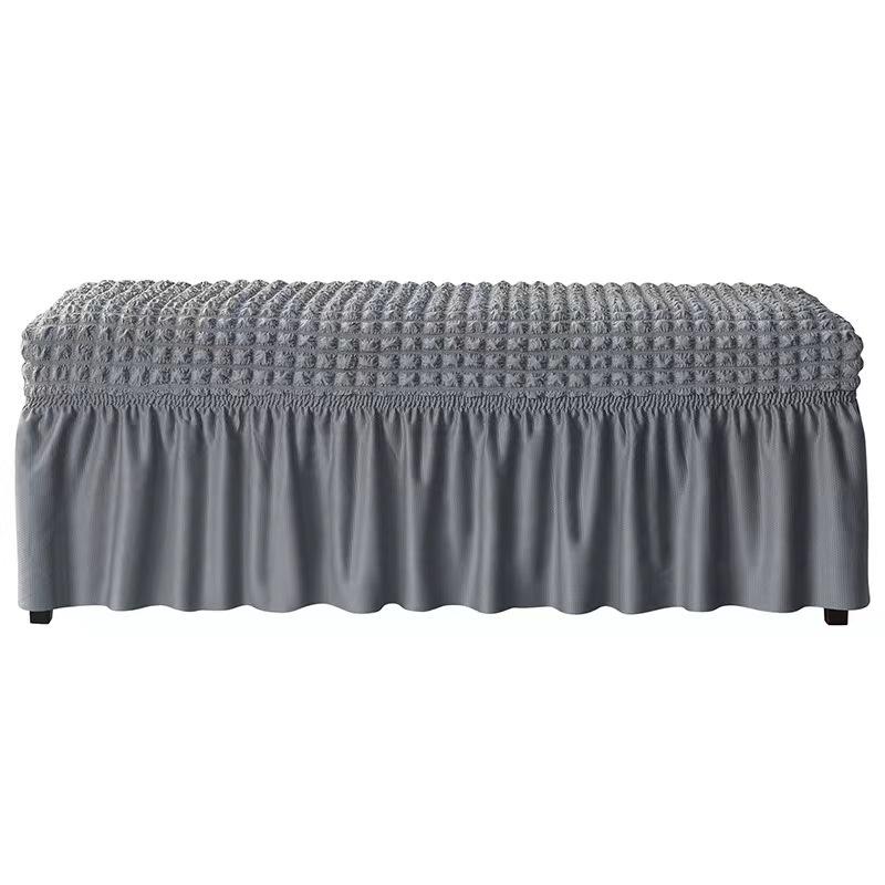Simple Thickened Chair Cover Bubble Lattice Footrest Cover Cover Rectangle Elastic Skirt Cover