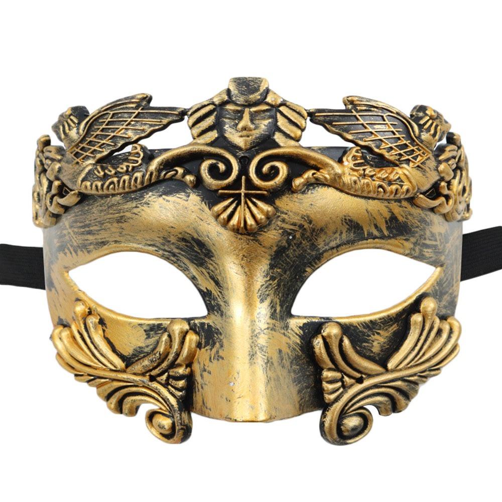 Fashion Cosplay Halloween Mask Ancient Greek Venetian Masquerade Mask Roman Festival Costume Party Supplies for Men