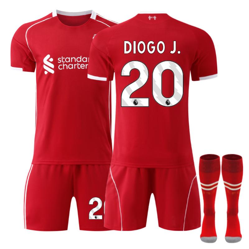 2 Liverpool domácí č.. 1 dres Salah Wirtz Isaac fotbalový dres sada pánská 2 Rota