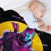 Commander Shepard - Mass Effect *80s Retro* Throw Blanket Summer Softest blankets and throws Hairy Blankets