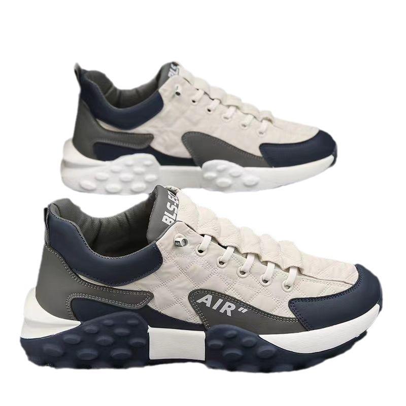 New autumn platform dad shoes men's shoes Korean version comfortable Forrest Gump shoes low-top flat-bottomed trendy shoes sports board shoes
