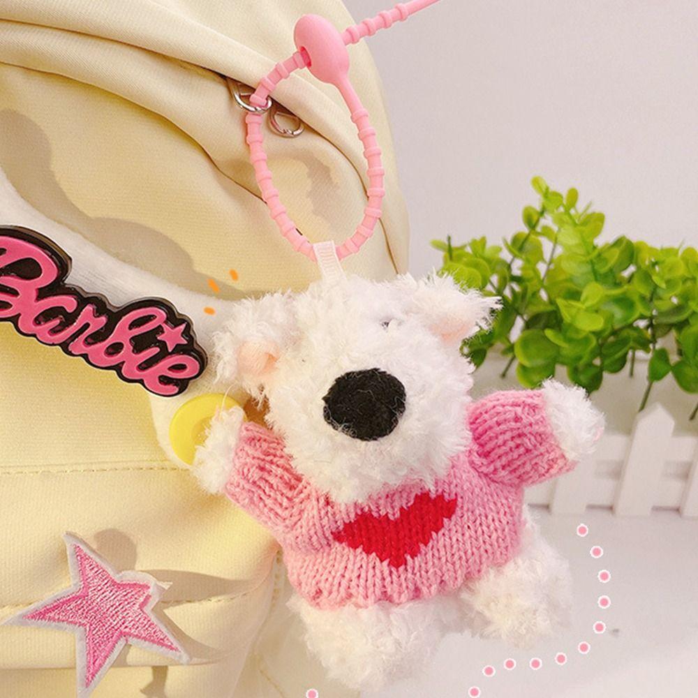 

Anti-lost Plush Puppy Doll Keyring Wearing Sweater Doll Bag Key Chain Car Keyring