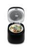 ROOMMATE Compact Rice HOKAHOKA Cooker, 4-cup capacity, cooking, Black, RM-218TE-BK