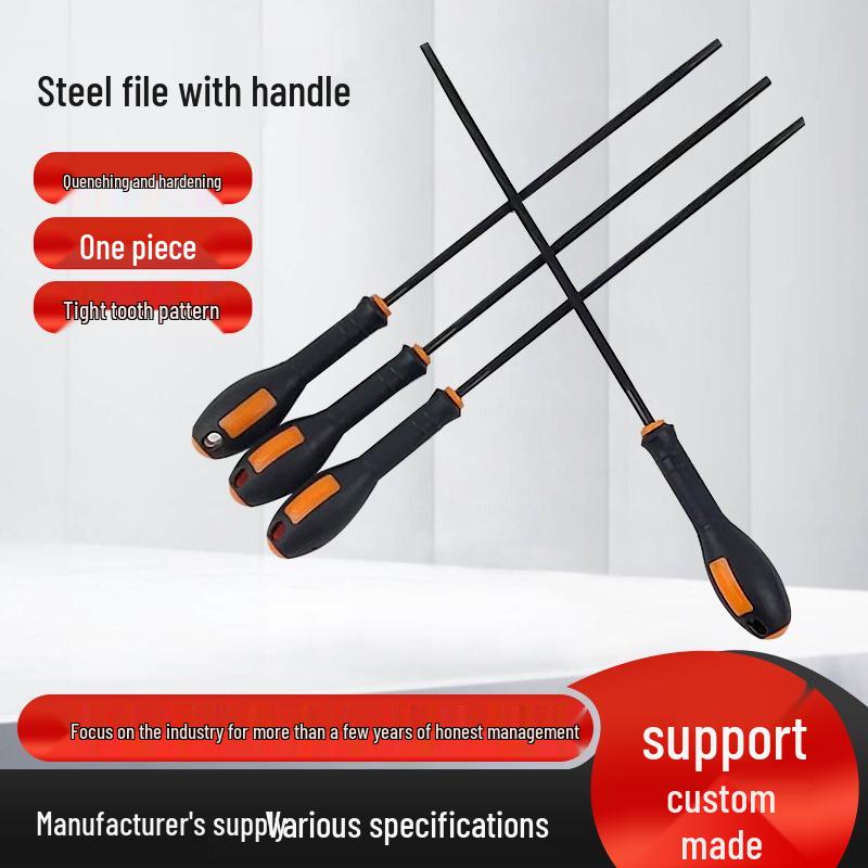 High Carbon Steel Chainsaw Sharpening File Set for Woodcutting 5.2 Chainsaw File