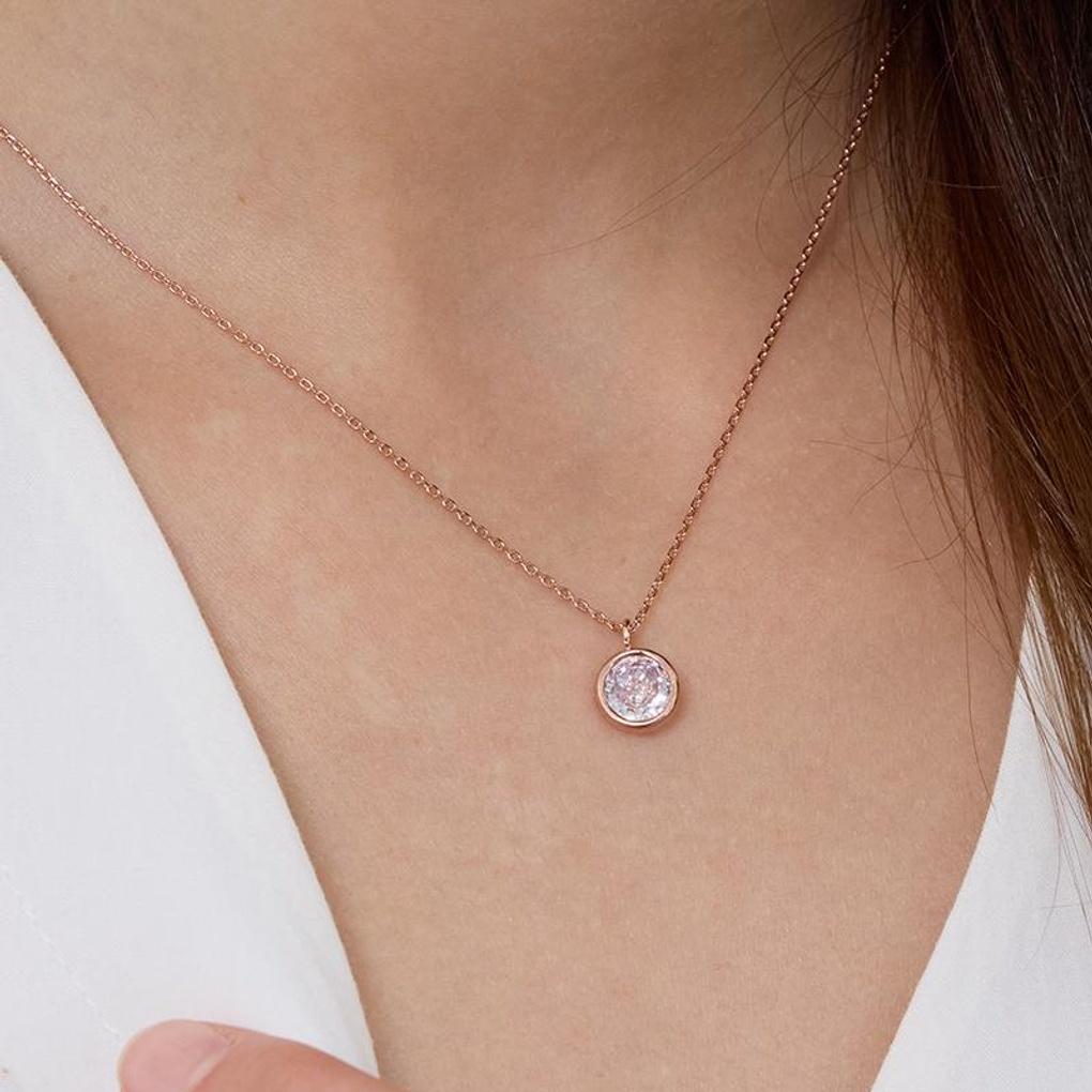 [LeShop] 14K Clarien Necklace (Gold Plated)_LJ5249BRN