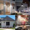 Solar Flood Lights Outdoor Waterproof IP67, 6500K Dusk to Dawn, Remote Control for Porch, Patio, Garden