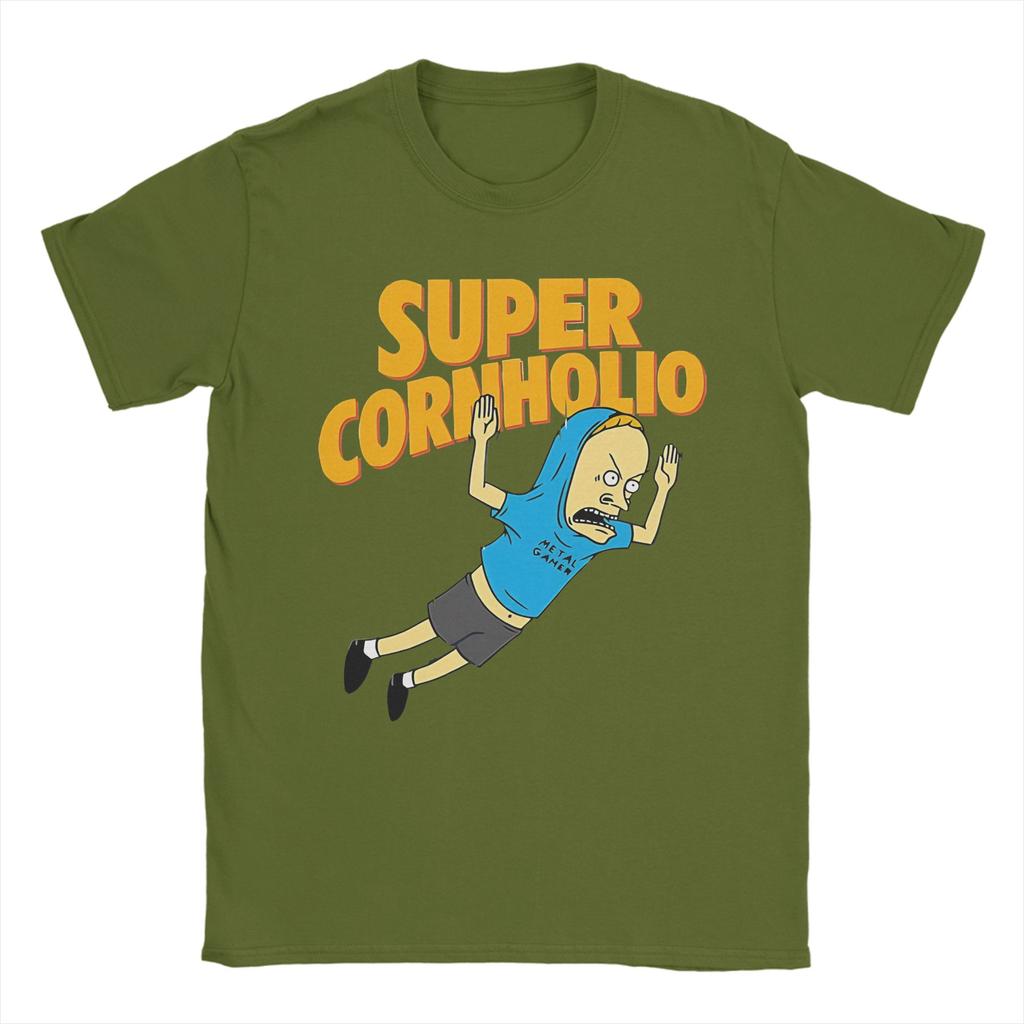 Cornholio Beavis and Butthead TShirt for Men Women Awesome Cotton Tee Shirt Round Neck Short Sleeve T Shirt Gift Idea Tops