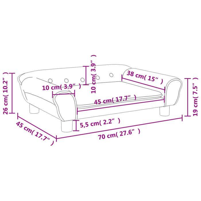 VidaXL Canapé pour enfants noir 70x45x26 cm velours, mini canapé, mini canapé-chaise, mini canapé pour enfants, canapé de 3196404