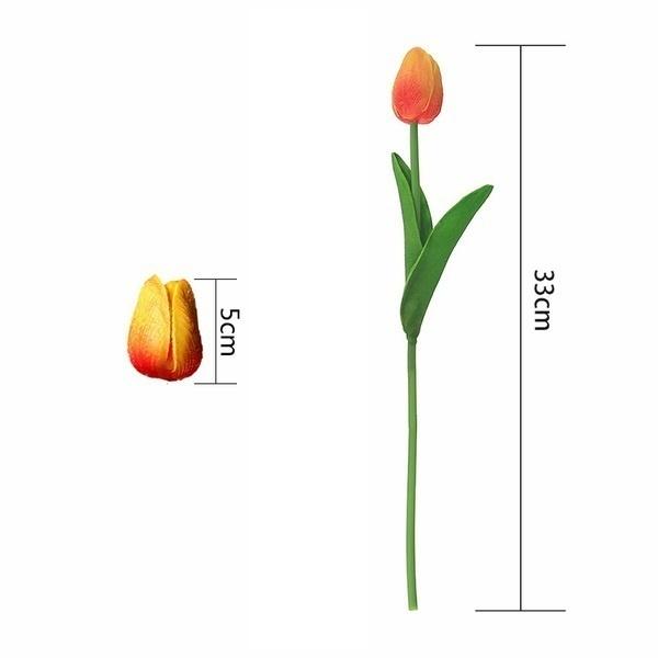 2/4/6Pcs Real Touch Tulip Artificial Flower for Home Decoration Fake Tulips Bouquet Wedding Garden Decoration