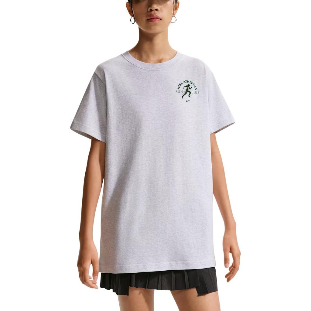 Nike Sportswear Pullover Short Sleeve Ribbed Crew Neck Casual Relaxed Drop Shoulder T-Shirt Women tops IV6194-051
