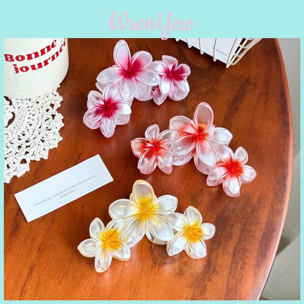 Schicker Stylischer 11cm Gelee Farbe Blume Haarklammer für Damen in Lebendigen Farbtönen