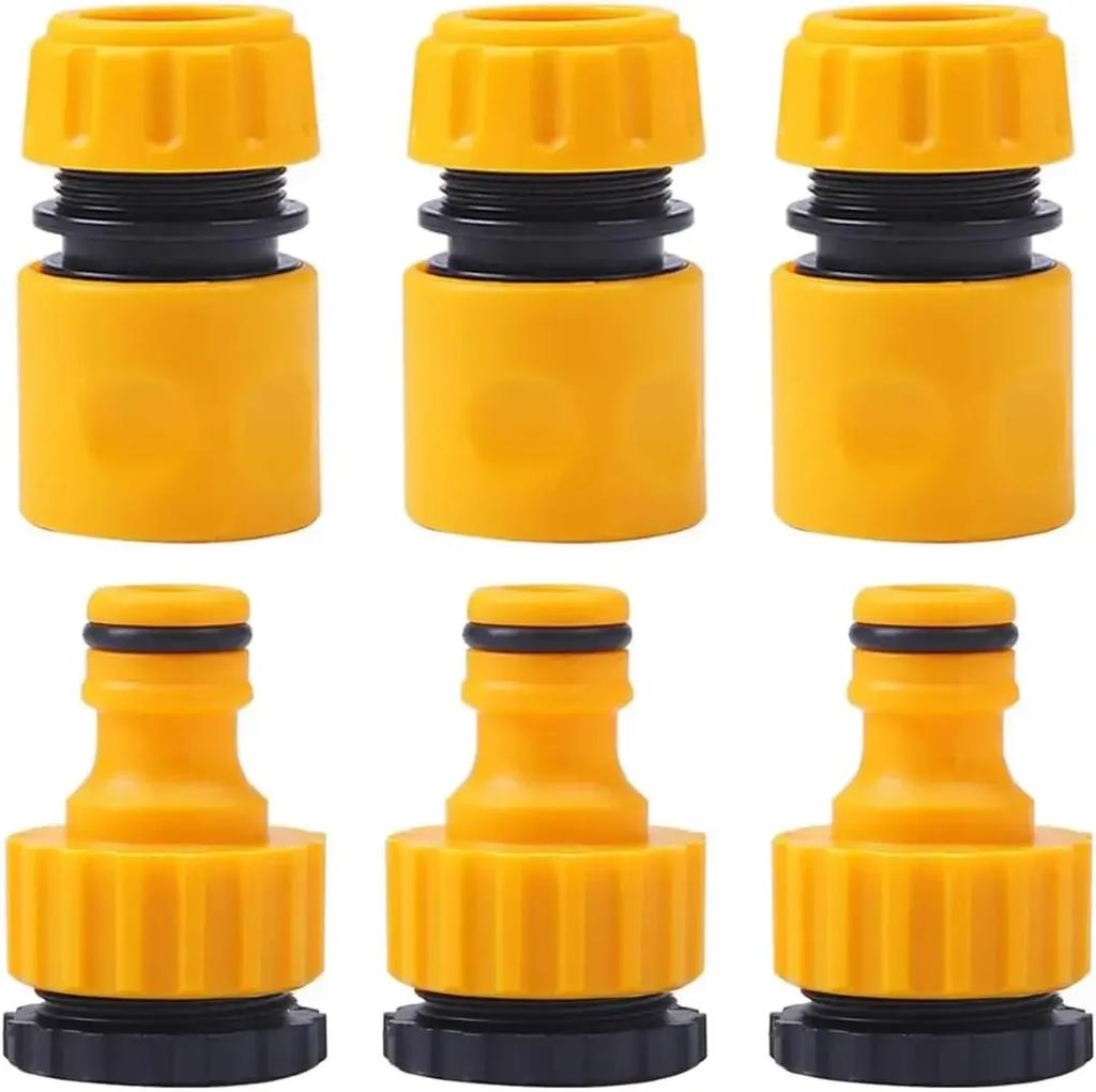 Garden Hose Water Gun Quick Connector Repair Damaged Leaky Water Tube Adapter 1/2" End Double Male Hose Coupling Gardening Tools