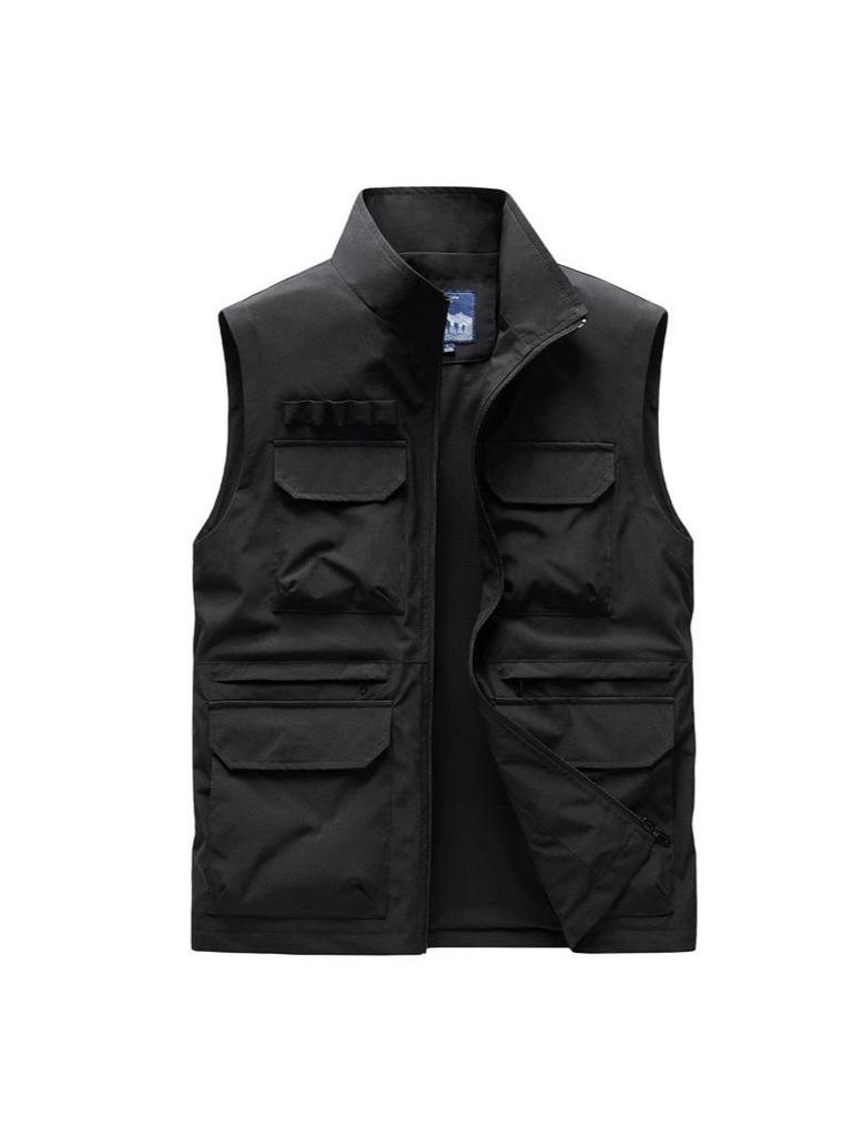 Plus Size Outdoor Fishing Photography Vest with Logo Print