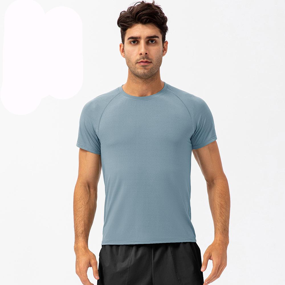 Men's Sports Short Sleeve T shirts Quick-Drying Tops Running Exercise Cycling Fitness Shirts Sportswear