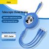 PISEN 3-in-1 Retractable Fast Charging Cable for Apple & Huawei