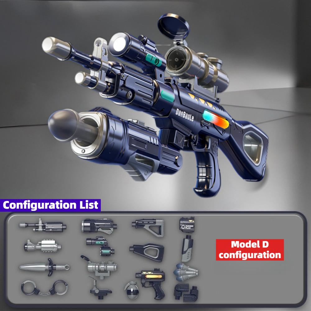 Assemble Able Multi Function Magnetic Power Gun Children's Educational DIY Assembly Combination Toy Gun for Boys and Girls
