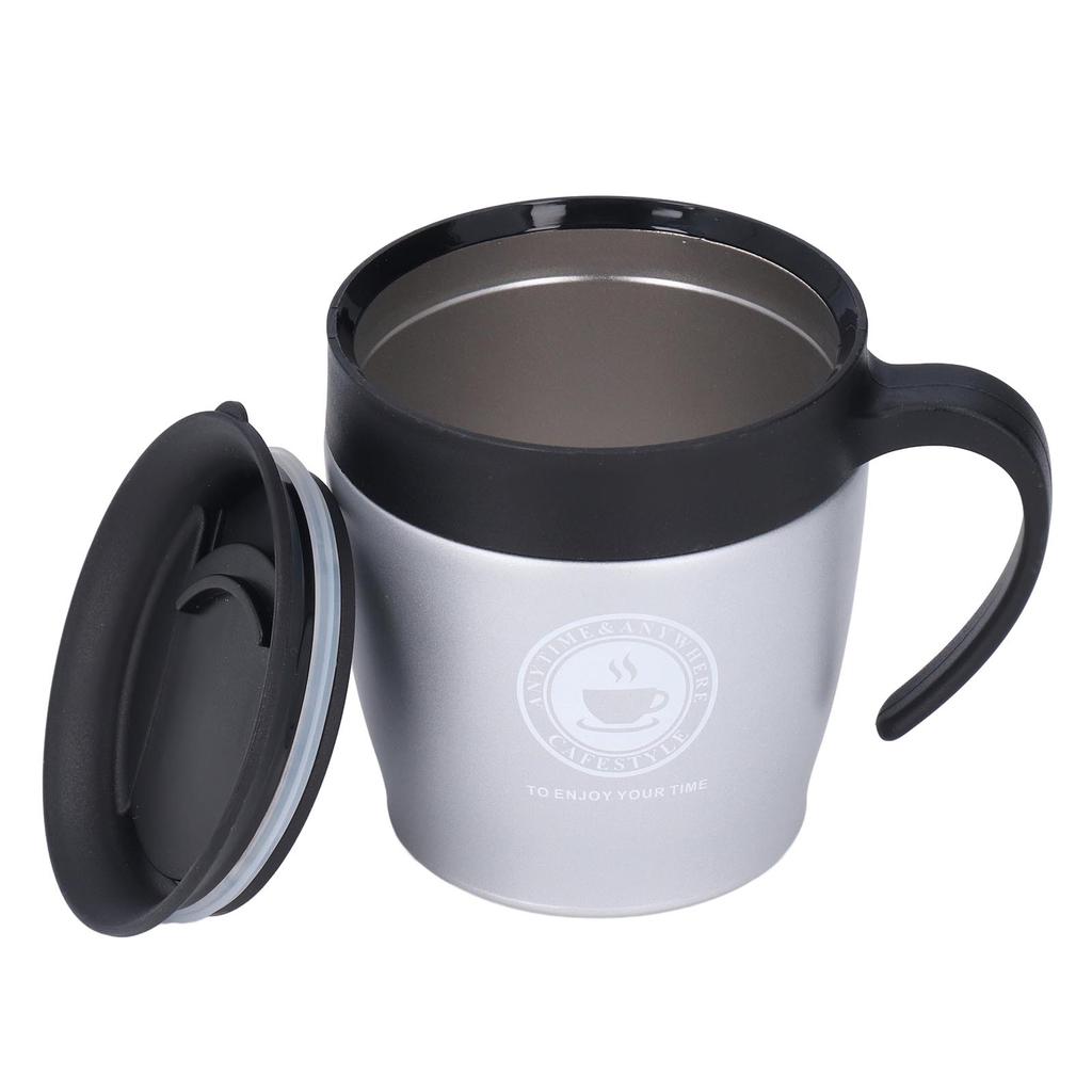 Coffee Cup 330ml Handle Portable Stainless Steel Thermal Insulation Effect Hot Water Cup  