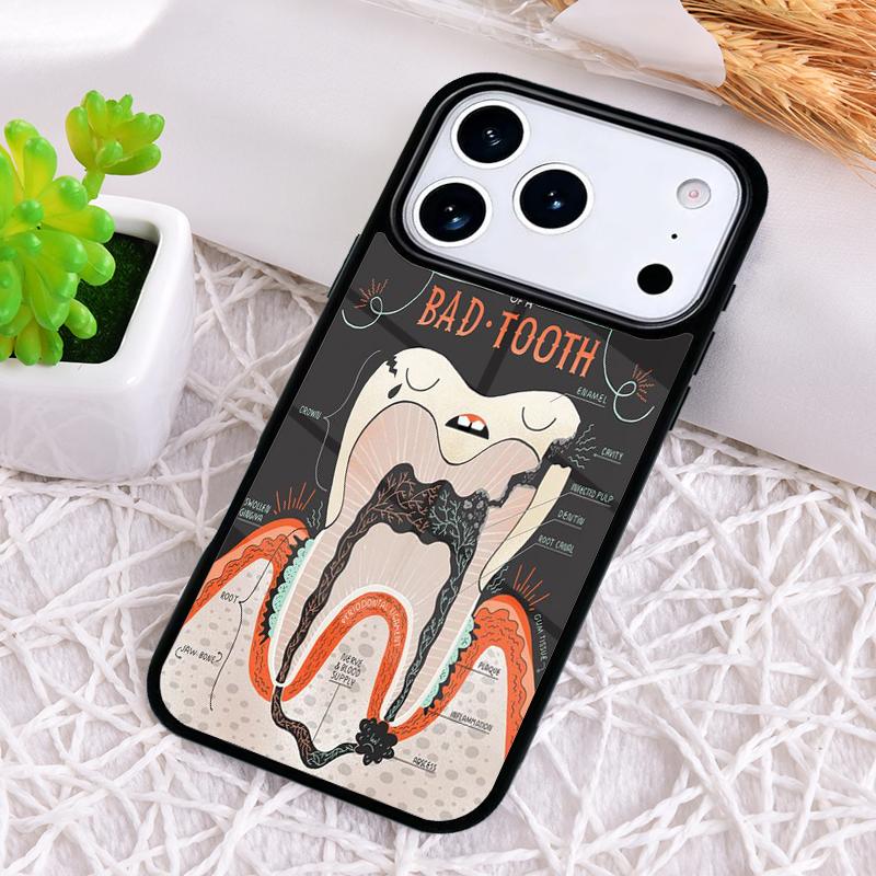 Dental Definitions Tooth Phone Case for iPhone 17 Air 16 15 11 12 14 13 Pro Max Shockproof Cover