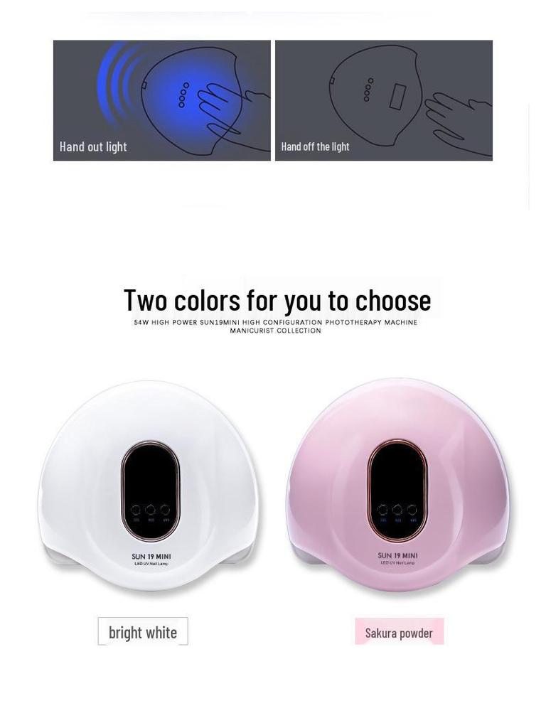 Lampa Suszarka do Paznokci UV LED 72W do Szybkiego Utwardzania Lakieru Żelowego, Bez Opalaania, do Domowego Użytku.