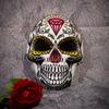 Realistic Skeleton Print EVA Party Mask Lightweight Face Cover Practical Design For Halloween Costume Cosplay Event