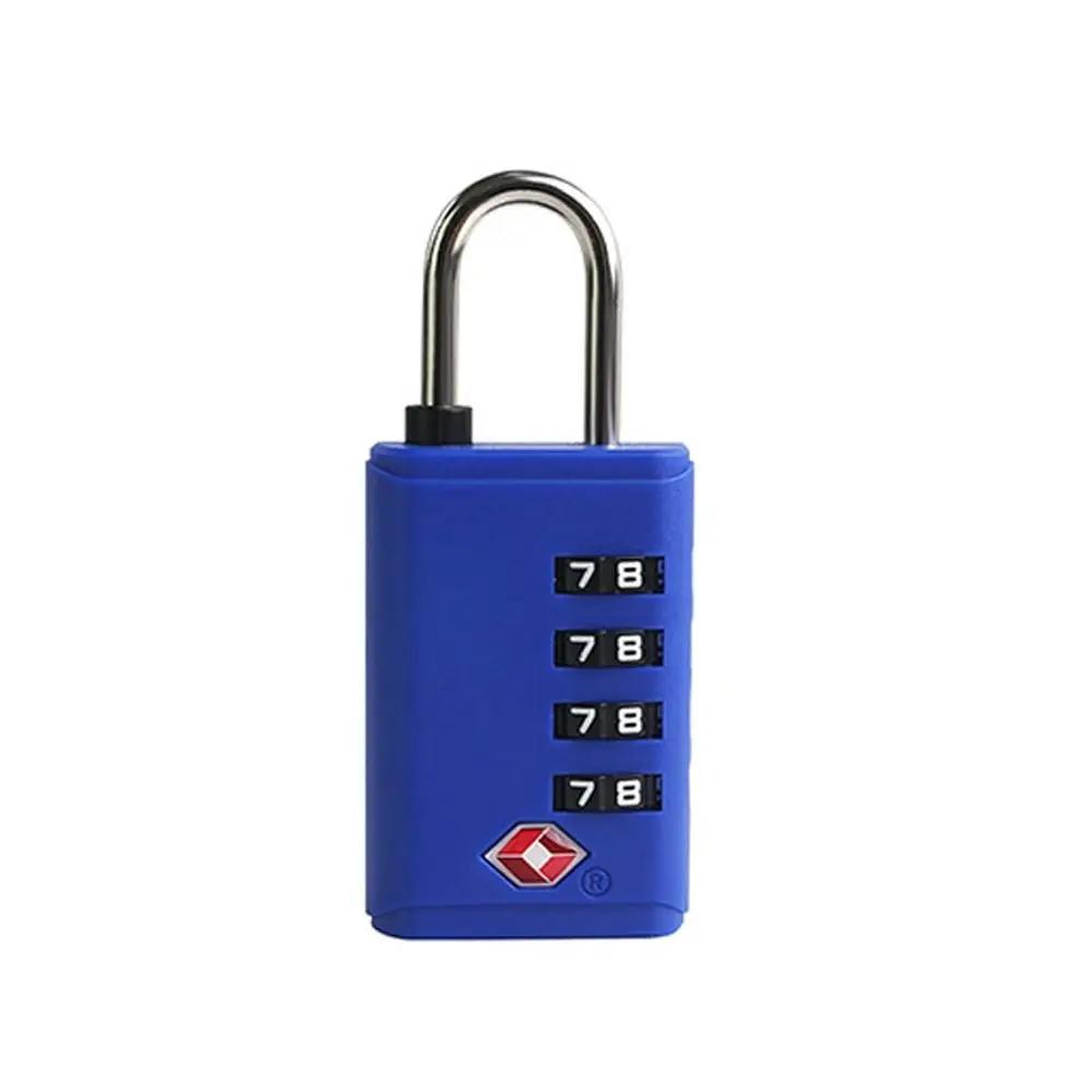 

Portable TSA Customs Coded Lock Anti-theft Travel Suitcase Luggage Security Padlock Cabinet Locker 4 Dial Digit Combination Lock синий
