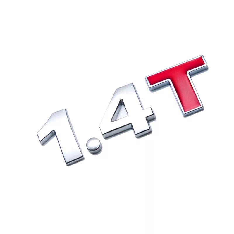 Car Displacement sticker Metal 1.0 1.2 1.5 1.6 1.8 2.0 2.5 2.8 3.0 T volume logo Car rear Trunk Emblem badge Vehicle Stickers