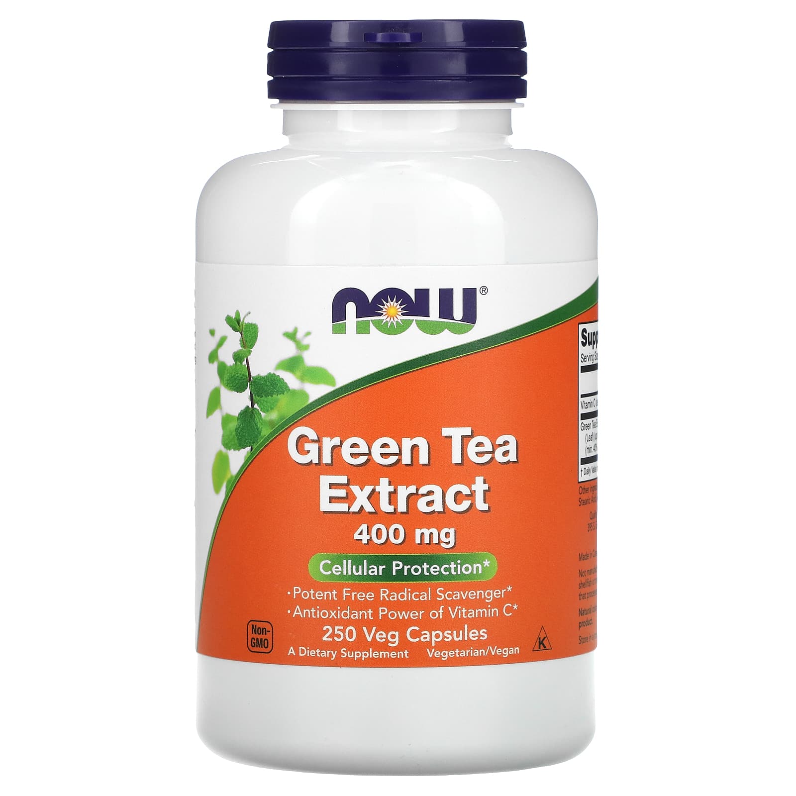 

Green Tea Extract, 400 Mg, 250 Veggie Caps