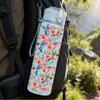 1PC Loose Wild Red Poppy Stem Floral Print 750ml Color Plastic Sports Water Bottle Leakproof Flip Straw Lid Suitable for Sports Office Home Use