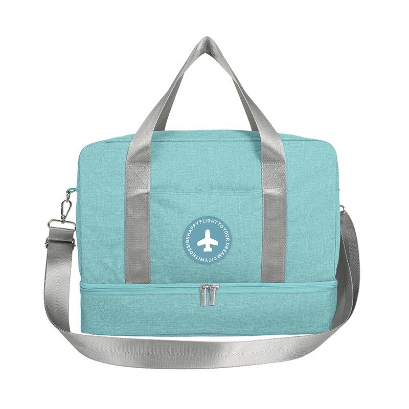 Convertible Waterproof Travel Bag: Attaches To Trolley, Worn Crossbody, or As Backpack for Wet/Dry Separation