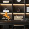 1PCS Metal Zodiac Horse Decoration Office Desktop Living Room Wine Cabinet Decoration Crafts Company Opening Gift