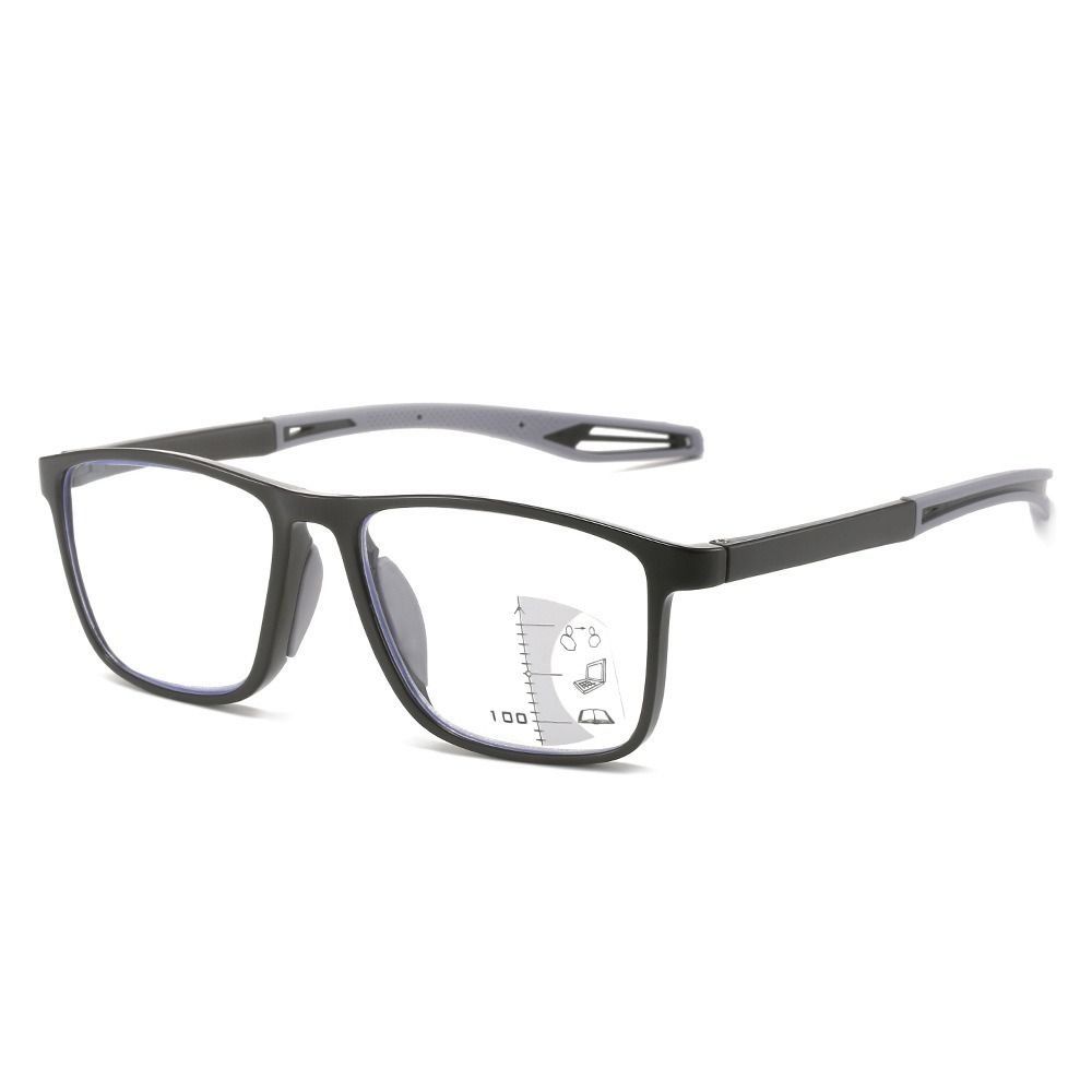 Blue Ray Blocking Anti-Blue Light Reading Glasses Multifocal Progressive Near Far Hyperopia Glasses TR90 Eye Protection