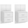 Wall Mounted Nightstands (2 pcs) White