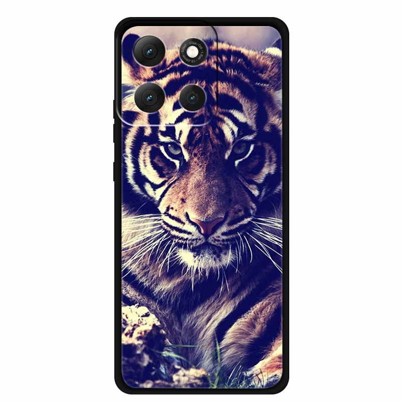 Für Motorola Moto G86 Power 5G Hülle G 86 Power Weiche TPU Silikon Rückseitenabdeckungen Für Moto G86 Power Tiere Bemalt Tiger Löwe Coque