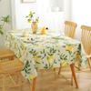 YUMISHE Tablecloth, Water-Repellent, Stain-Resistant, Stylish, Rectangular, Lemon Design, Easy To Clean, Nordic Style, Scratch-Resistant, Non-Slip, Fo