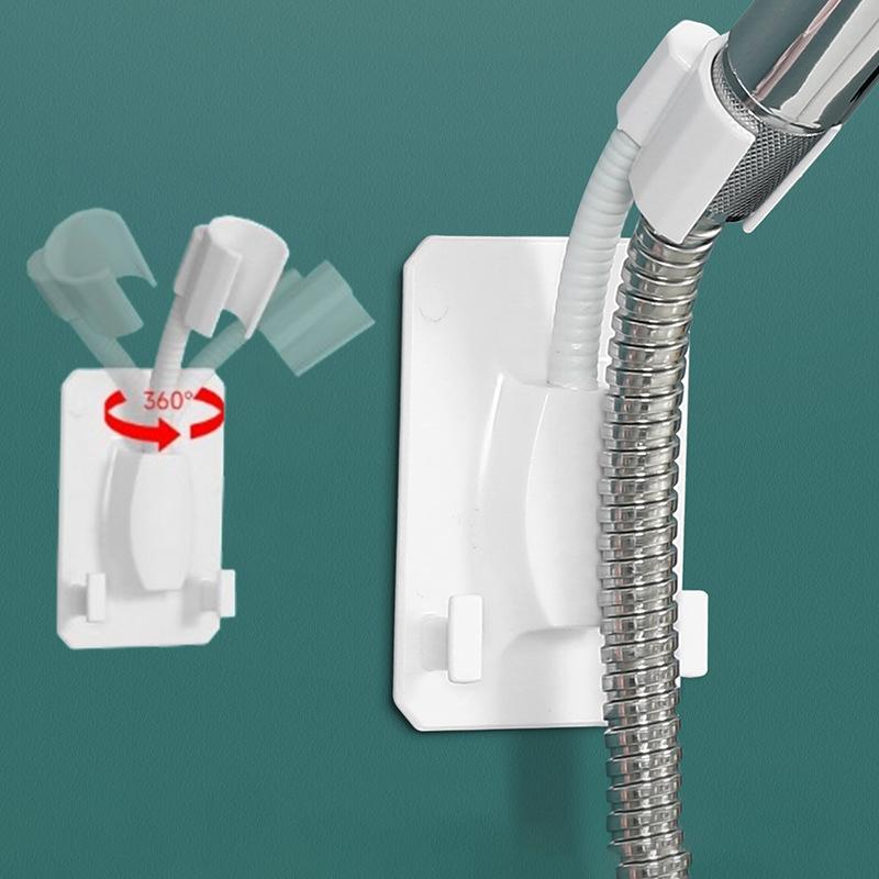 1Pcs Shower Head Holder Adjustable Self Adhesive Showerhead Bracket Wall Mount Stand SPA Bathroom Universal Free 360°Rotation