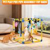 Reconfigurable Toy Structure With 8 Attachments for Rodents Encourages Exercise Indoor Outdoor Use Light weight