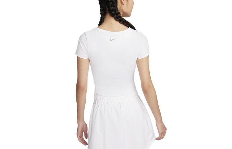 Nike Crop Tops Women's White Crew Neck Moderate FN2805-100
