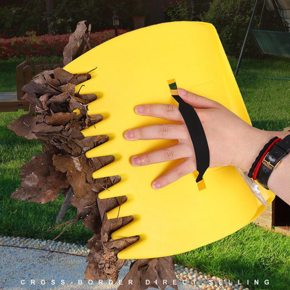 Leaf Grabbers Comfortable Handheld Leaf Rake Serrated Outdoor Leaf Trap for Picking Up Leaves Grass for Clippings Shrubs Garbage
