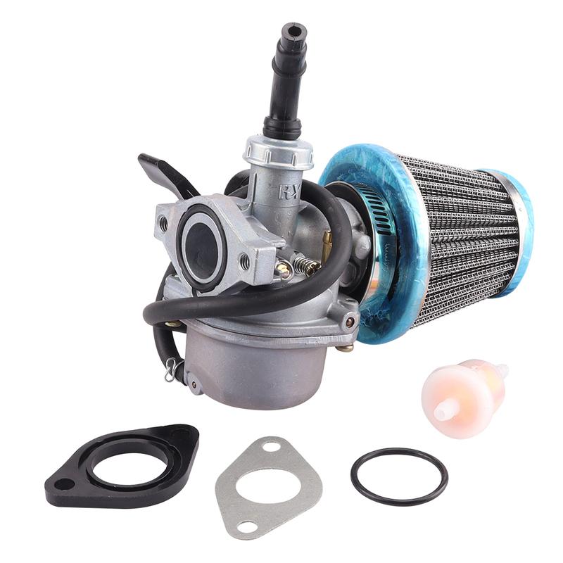 ATV Carburetor PZ19 19mm Carb with Air Filter Fuel Filter for 50cc 70cc 90cc 110cc Dirt Bike ATV Scooter Moped Quad Motorbike