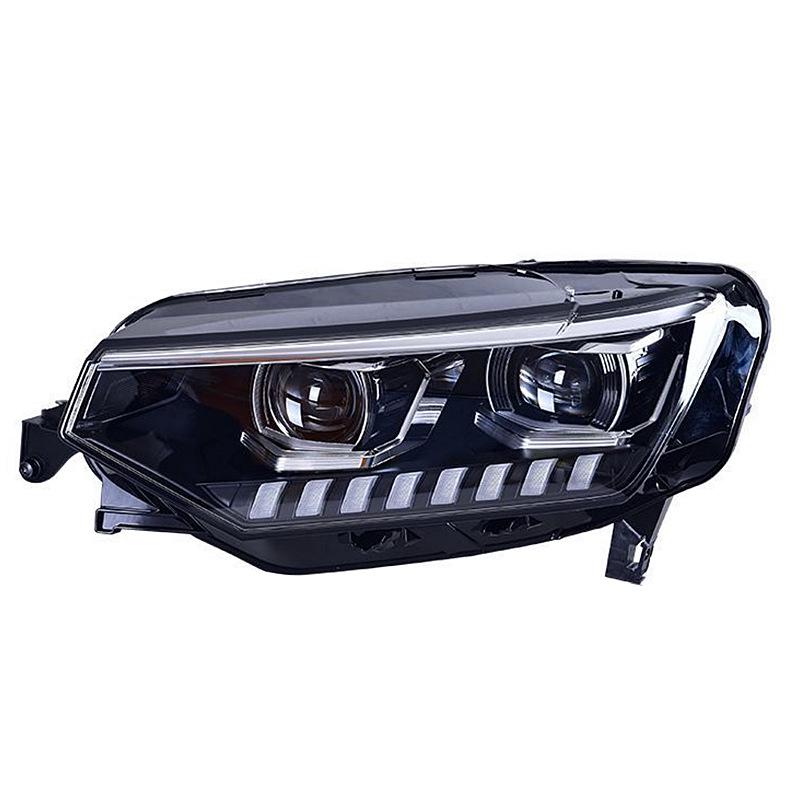 Volkswagen Tayron X Headlight Upgrade: 4 Low/4 High Beams, Daytime Running Lights, Sequential Turn Signals, LED Lens.