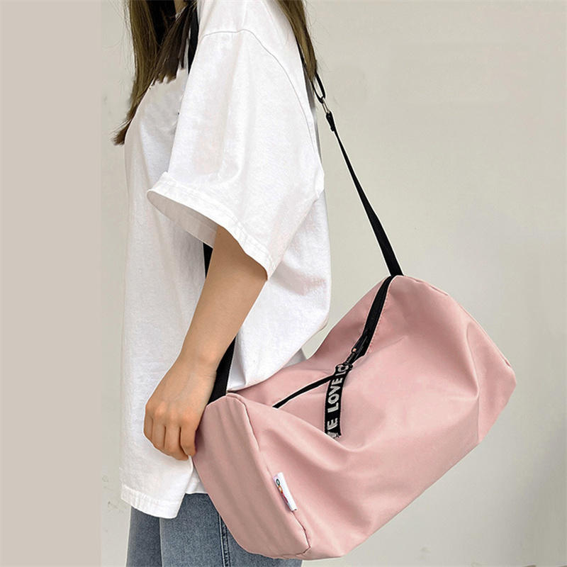Unisex Large Capacity Travel Duffel Bag Foldable Fitness Gym Shoulder Crossbody Bag Casual Sports Training Bag