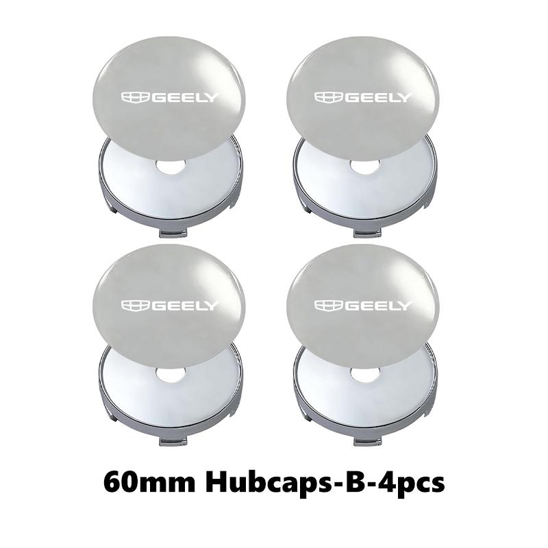 For Geely Universal 60mm Car Wheel Hub Cover Auto Anti-Dust Wheel Center Cap NL3 EX7 X7 EC7 GX7 GT GC9 X6 Geometry Tugella GX3