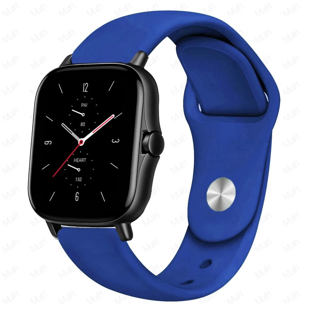 20mm/22mm Silicone Band For Amazfit GTS 4/3/2/2e/2 4 Mini GTR 4/2/3 Pro/47mm/stratos 3/2 Watch Bracelet Correa Amazfit Bip Strap