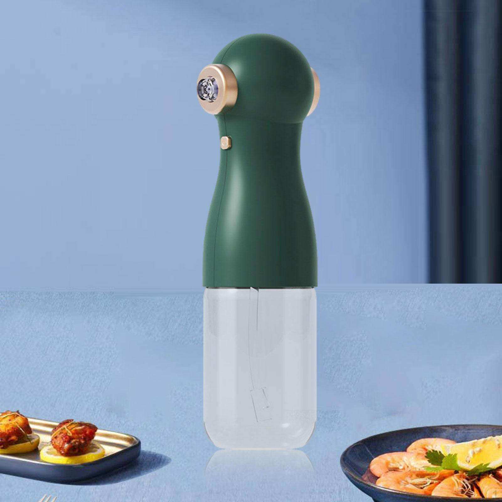 

Електричний розпилювач олії, скляна пляшка з дозатором оцту для випічки зелений