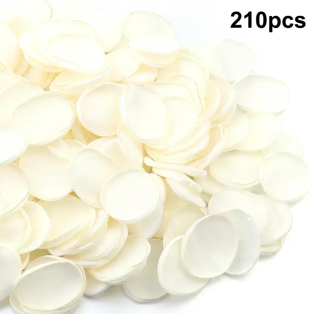 DIY Handmade Rose Petals For Weddings - 210 Pcs In 5 Elegant Colors For Home Garden Decor Accessory