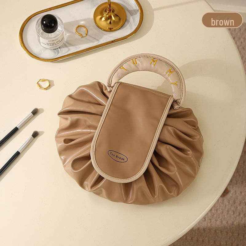 

Портативная водонепроницаемая ленивая косметичка с завязкой, большой вместимости и пыленепроницаемая