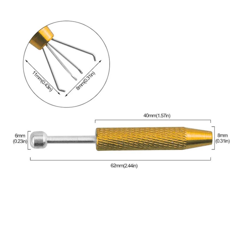 4 Claw Jewelry Grabber Tool Electronic Component Grabber Gems Prong Chip Gripper Tweezer Pick Up Pen Electronic Repair Hand Tool
