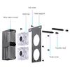 Upgrades LED Lighting Memory Coolers, Metal ARGB Memory Heatsink for Optimals Performances in Intensive Use Components